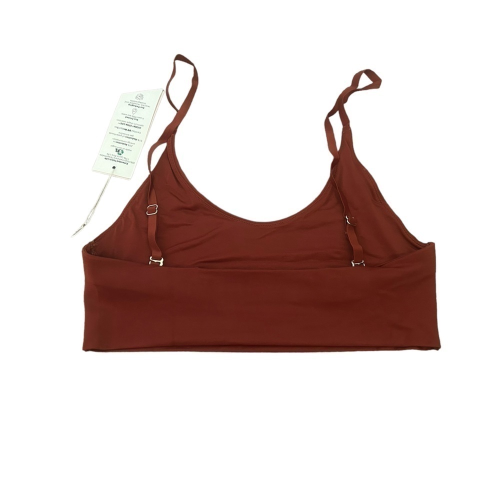 We are HAH | Free People Scoop Neck Cami BrHAH Bralette Bronze Size Large NWT - Picture 5 of 12